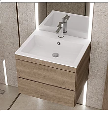 Раковина для ванной полувстраиваемая Uperwood Megan 60 см, белая матовая