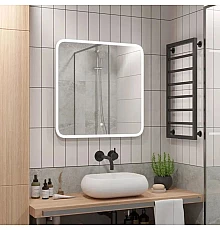 Зеркало для ванной с подсветкой Uperwood Foster (80x80 см, LED подсветка, сенсорный выключатель, антизапотевание)