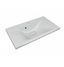 Раковина кварцевая для ванной Uperwood Elen Quartz (80 см, прямоугольная, белая матовая, жасмин)