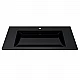 Раковина для ванной полувстраиваемая Uperwood Infinity 100х45х15,3 см, черная глянцевая