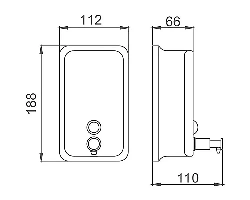 Купить Дозатор для жидкого мыла Haiba HB402 Хром в магазине сантехники Santeh-Crystal.ru