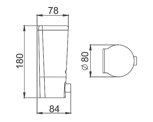 Приобрести Дозатор для жидкого мыла Haiba HB406 Хром в магазине сантехники Santeh-Crystal.ru