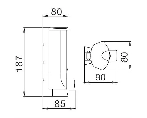 Купить Дозатор для жидкого мыла Haiba HB407 Хром в магазине сантехники Santeh-Crystal.ru