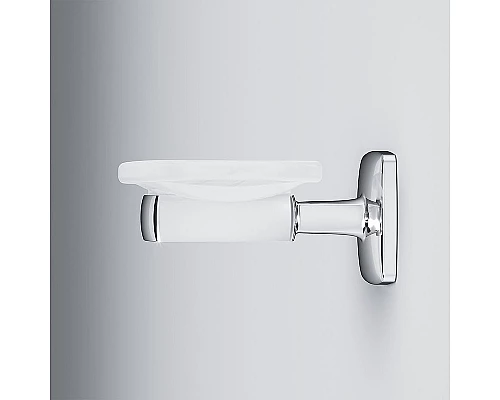 Приобрести Мыльница AM.PM Gem A9034200 Хром Белая в магазине сантехники Santeh-Crystal.ru