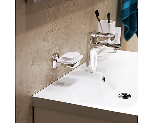 Приобрести Мыльница AM.PM Gem A9034200 Хром Белая в магазине сантехники Santeh-Crystal.ru