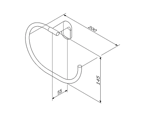 Купить Кольцо для полотенец AM.PM Joy A8434400 Хром в магазине сантехники Santeh-Crystal.ru
