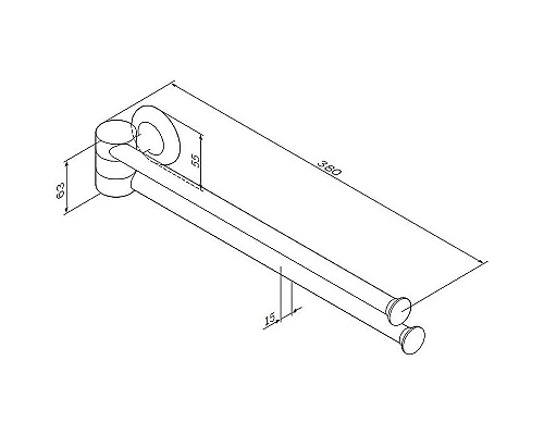Заказать Держатель для полотенец AM.PM Like A8032600 Хром в магазине сантехники Santeh-Crystal.ru