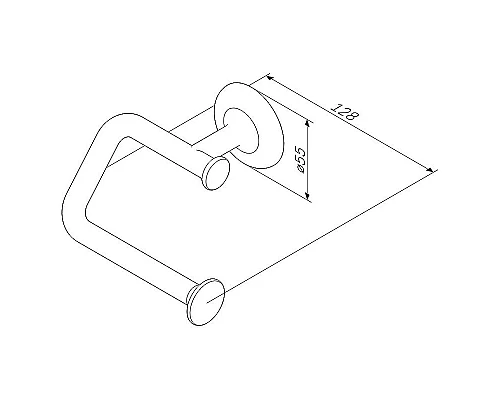 Купить Держатель туалетной бумаги AM.PM Like A8034100 хром в магазине сантехники Santeh-Crystal.ru