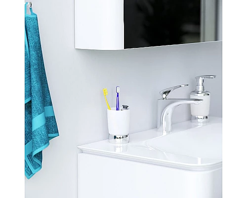 Купить Стакан для зубных щеток AM.PM Sensation A3031300 хром/матовое стекло в магазине сантехники Santeh-Crystal.ru