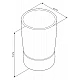 Купить Стакан для зубных щеток AM.PM Sensation A3031300 хром/матовое стекло в магазине сантехники Santeh-Crystal.ru
