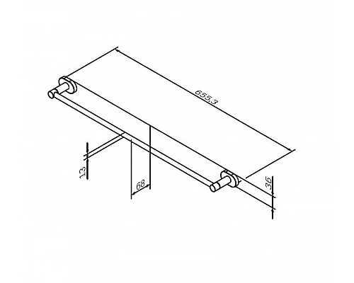 Приобрести Держатель для полотенец AM.PM Sense A74346400 Хром в магазине сантехники Santeh-Crystal.ru