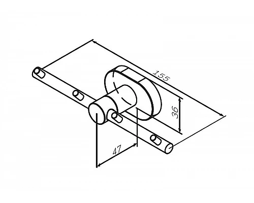Купить Крючок для полотенец AM.PM Sense L A7435900 Хром в магазине сантехники Santeh-Crystal.ru