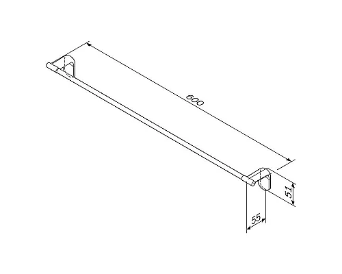 Заказать Полотенцедержатель AM.PM X-Joy A84346422 Черный матовый в магазине сантехники Santeh-Crystal.ru