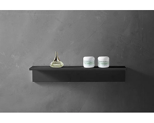 Приобрести Полка из искусственного камня Abber Stein AS1654MB Черная матовая в магазине сантехники Santeh-Crystal.ru