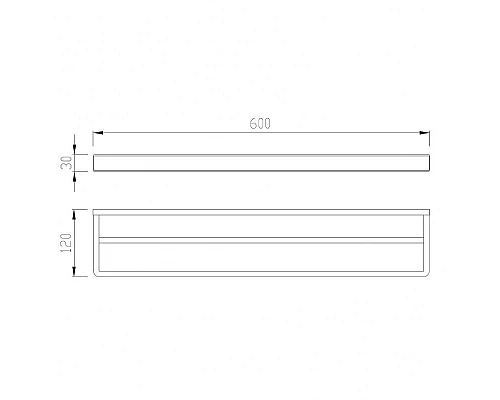 Приобрести Полотенцедержатель Abber Westen AA1756B двойной Черный матовый в магазине сантехники Santeh-Crystal.ru