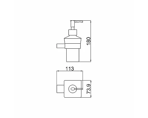 Приобрести Дозатор для жидкого мыла Allen Brau Infinity 6.21006-31 Черный матовый в магазине сантехники Santeh-Crystal.ru