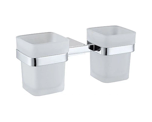 Купить Стакан для зубных щеток Allen Brau Infinity 6.21003-00 двойной Хром в магазине сантехники Santeh-Crystal.ru