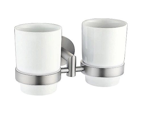 Заказать Стакан для зубных щеток Allen Brau Priority 6.31003-BN Белый Никель брашированный в магазине сантехники Santeh-Crystal.ru