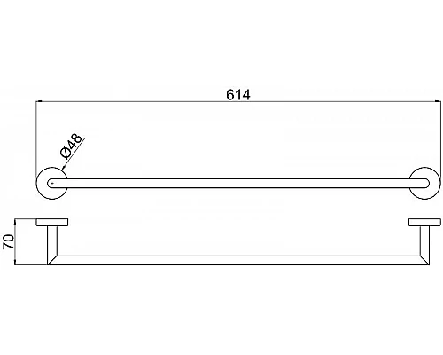 Заказать Полотенцедержатель Allen Brau Priority 6.31011-00 Хром в магазине сантехники Santeh-Crystal.ru