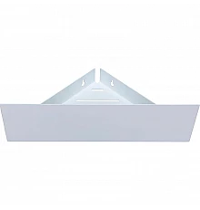 Металлическая полка Aquanet Магнум 28 302237 угловая Белая матовая