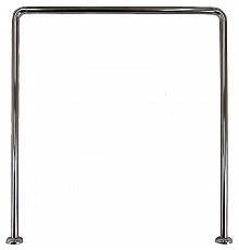 Карниз для ванны Aquatek Мелисса 180x95 KARN-0000016 п-образный Хром