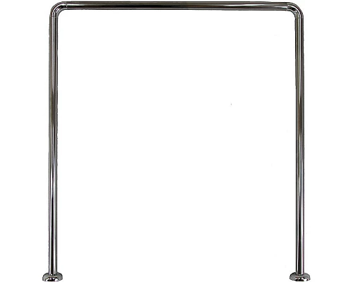 Купить Карниз для ванны Aquatek Мелисса 180x95 KARN-0000016 п-образный Хром в магазине сантехники Santeh-Crystal.ru