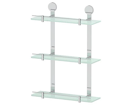 Купить Стеклянная полка Artwelle Harmonie HAR 038 Хром в магазине сантехники Santeh-Crystal.ru