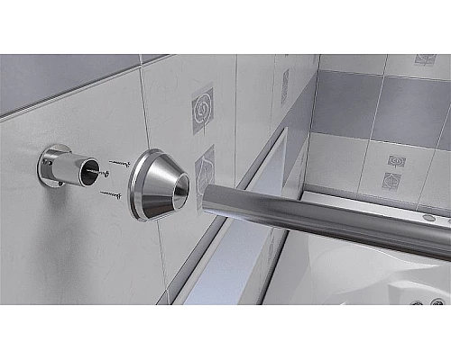 Купить Карниз для ванны Bas 190 КЗ00013 Хром в магазине сантехники Santeh-Crystal.ru