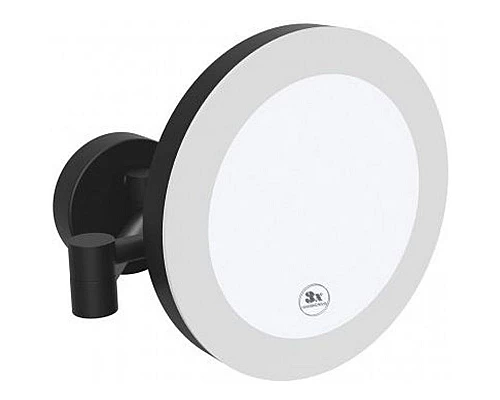 Купить Косметическое зеркало Bemeta 116101770 Черное матовое в магазине сантехники Santeh-Crystal.ru