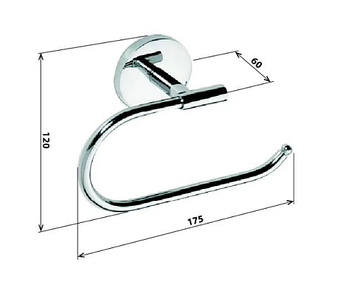 Заказать Держатель туалетной бумаги Bemeta Alfa 102414012 Хром в магазине сантехники Santeh-Crystal.ru
