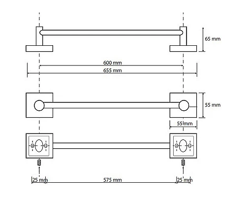 Заказать Полотенцедержатель Bemeta Beta 132104042 Хром в магазине сантехники Santeh-Crystal.ru