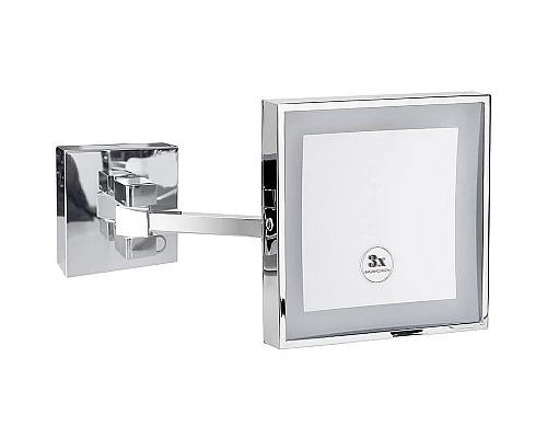 Купить Косметическое зеркало Bemeta Cosmetic mirrors 116201202 с подсветкой с увеличением Хром в магазине сантехники Santeh-Crystal.ru