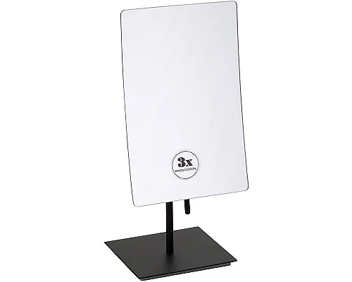 Приобрести Косметическое зеркало Bemeta Cosmetic mirrors 116201310 с увеличением Черное матовое в магазине сантехники Santeh-Crystal.ru