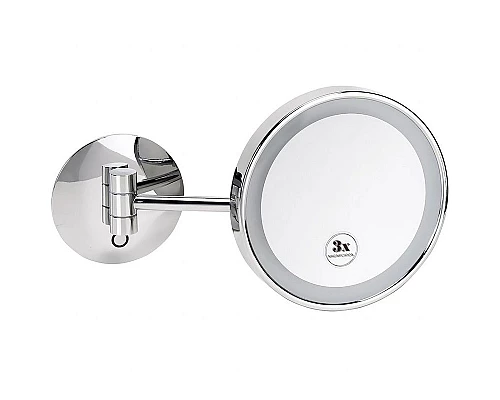 Приобрести Косметическое зеркало Bemeta Cosmetic mirrors 116201772 с подсветкой с увеличением Хром в магазине сантехники Santeh-Crystal.ru