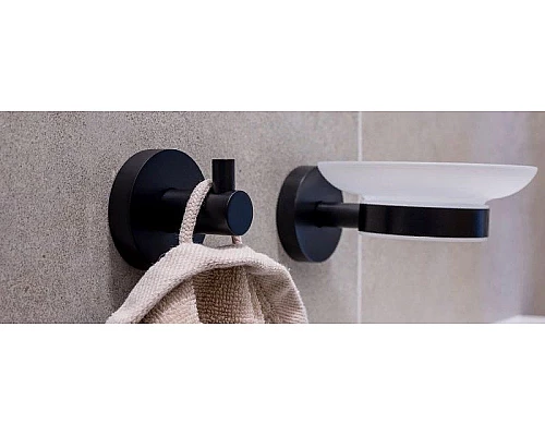 Купить Мыльница Bemeta Dark 104108040 Черная в магазине сантехники Santeh-Crystal.ru