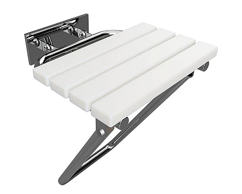 Купить Сиденье для душа Bemeta Help 301207181 Белое Хром глянцевый в магазине сантехники Santeh-Crystal.ru