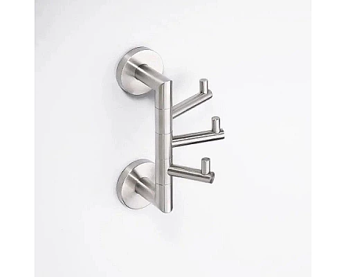 Заказать Тройной крючок Bemeta Neo 104206075 поворотный Нержавеющая сталь в магазине сантехники Santeh-Crystal.ru