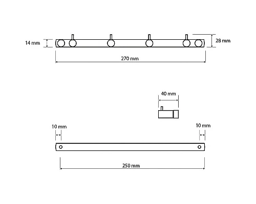 Заказать Вешалка для полотенец Bemeta Neo 104606105 Нержавеющая сталь в магазине сантехники Santeh-Crystal.ru