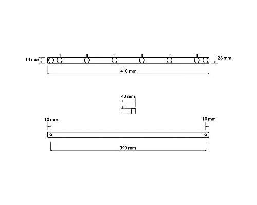 Заказать Вешалка для полотенец Bemeta Neo 104606115 Нержавеющая сталь в магазине сантехники Santeh-Crystal.ru