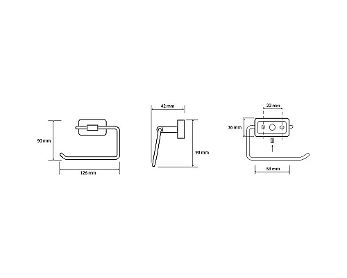 Заказать Держатель туалетной бумаги Bemeta Niki 153112022 Хром в магазине сантехники Santeh-Crystal.ru