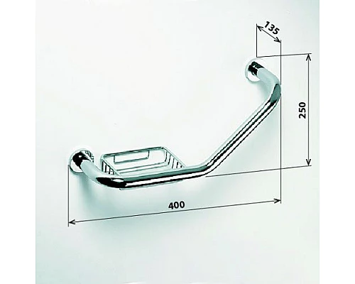 Заказать Поручень Bemeta Omega 102307032 Хром в магазине сантехники Santeh-Crystal.ru