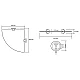 Заказать Стеклянная полка Bemeta Omega 104102012 угловая Хром в магазине сантехники Santeh-Crystal.ru