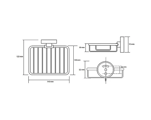 Приобрести Мыльница Bemeta Omega 104108162 Хром в магазине сантехники Santeh-Crystal.ru