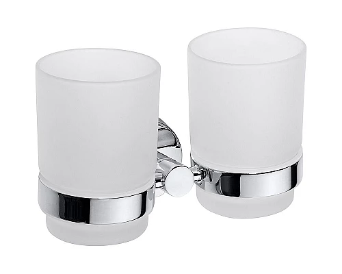 Приобрести Стакан для зубных щеток Bemeta Omega 104110022 двойной Хром в магазине сантехники Santeh-Crystal.ru