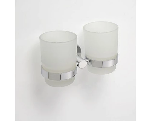 Приобрести Стакан для зубных щеток Bemeta Omega 104110022 двойной Хром в магазине сантехники Santeh-Crystal.ru