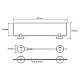 Купить Стеклянная полка Bemeta Omega 104122042 Хром в магазине сантехники Santeh-Crystal.ru