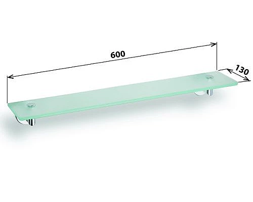 Приобрести Полка стеклянная Bemeta Omega 104202042 Глянец в магазине сантехники Santeh-Crystal.ru