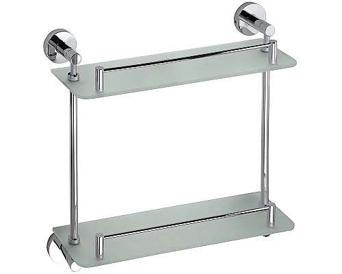 Заказать Стеклянная полка Bemeta Omega 104202122 Хром в магазине сантехники Santeh-Crystal.ru