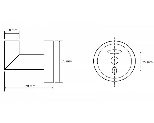Заказать Крючок Bemeta Omega 104206022 Хром в магазине сантехники Santeh-Crystal.ru