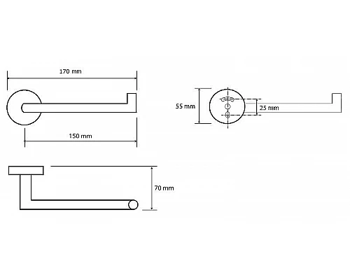 Купить Держатель туалетной бумаги Bemeta Omega R 104212032 Хром в магазине сантехники Santeh-Crystal.ru